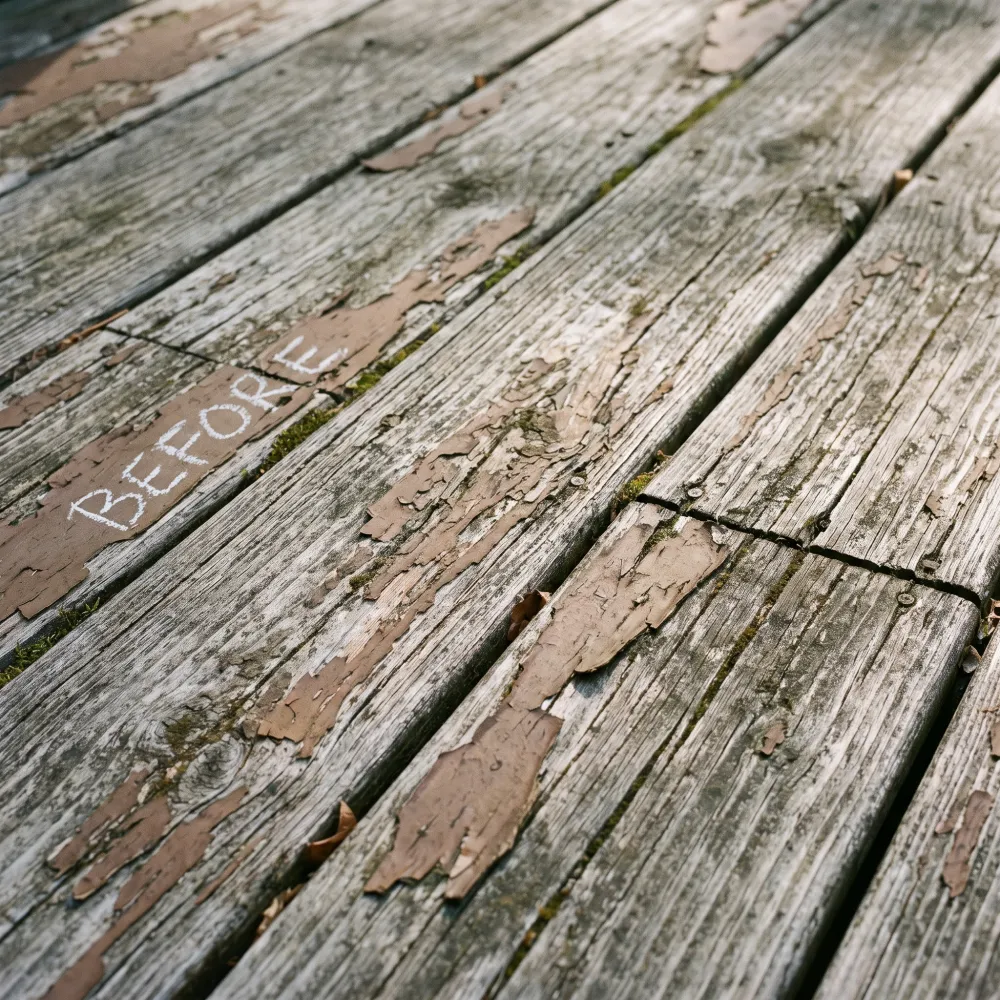 Illustrative image: Wood Deck Staining before